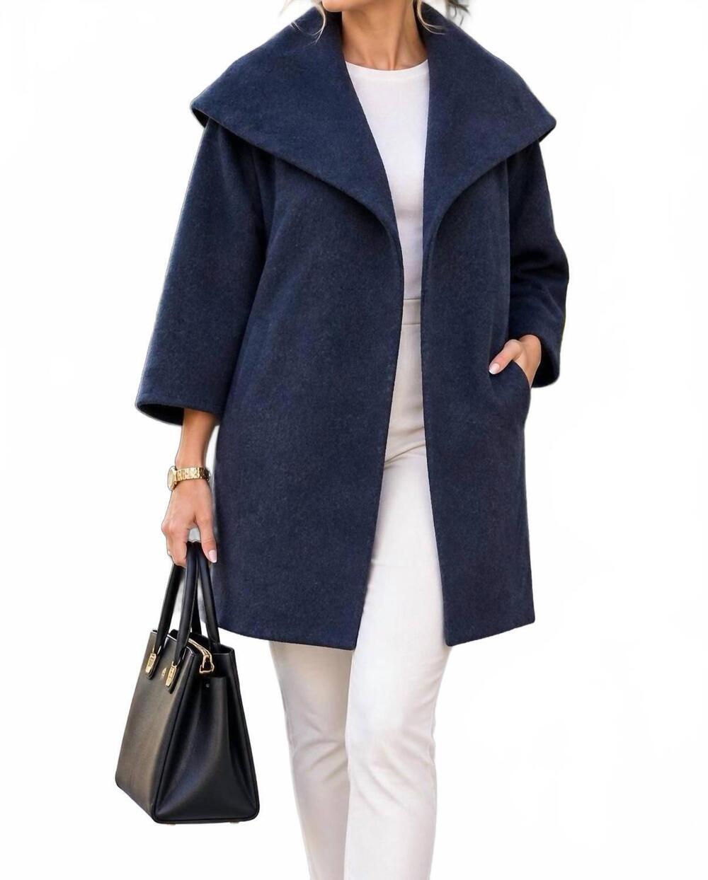 NEW CINZIA ROCCA icons coat in blue
